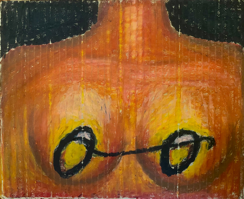 Bopstar Original No.2. Oil Pastel on Cardboard