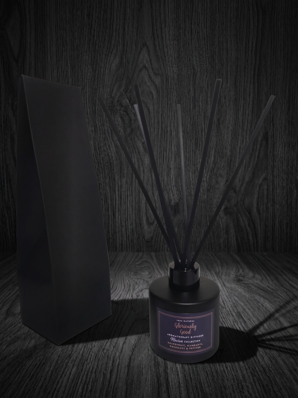 Grapefruit, Mandarin, Rosemary & Vetiver Satin Black Reed Diffuser